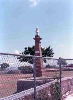 Monumento en honor a Benito Juárez en el parque que lleva su nombre.